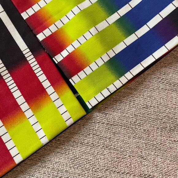 KATE SPADE SATURDAY Multicolored 4 Small Striped Mini Pencil Skirt Side Zip - Picture 5 of 5